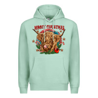 Seafoam mooey christmas Premium Hoodie - CowGirlArtShop