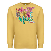 Antique Gold resting nurse face Premium Sweatshirt - CowGirlArtShop
