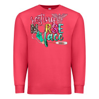Cardinal resting nurse face Premium Sweatshirt - CowGirlArtShop