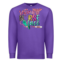 Purple resting nurse face Premium Sweatshirt - CowGirlArtShop