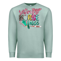 Seafoam resting nurse face Premium Sweatshirt - CowGirlArtShop