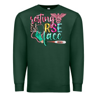 Sports Green resting nurse face Premium Sweatshirt - CowGirlArtShop