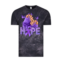 Cloud Black Hope all Cancers nails Vintage Tee - NancyCooperArtShop