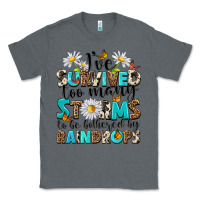 Charcoal Heather ive survived too many storms to be bothered by rai Classic Tee - NancyCooperArtShop