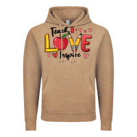Vintage Coffee teach love inspire Vintage Hoodie - MaliasSmallBusiness