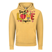 Vintage Mustard teach love inspire Vintage Hoodie - MaliasSmallBusiness