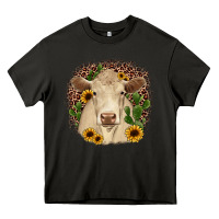 Asphalt charolais leopard cactus sunflower Heavy Core Tee - JahusDesignShop