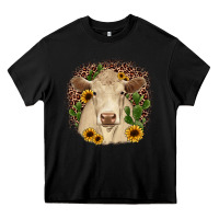 Black charolais leopard cactus sunflower Heavy Core Tee - JahusDesignShop
