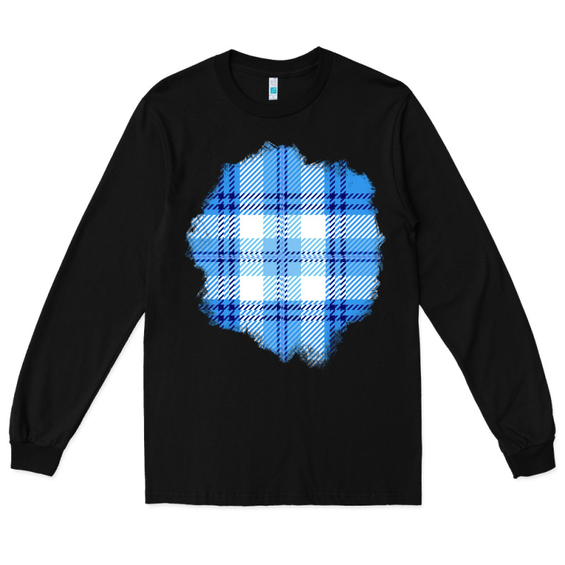 Winter Tartan Patch Long Sleeve Tee by BundleAndBundleShop | Teevron