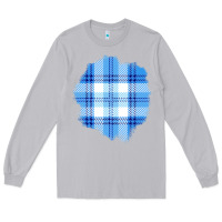 Moon Dust Winter Tartan Patch Long Sleeve Tee - BundleAndBundleShop