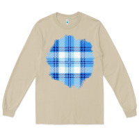 Mushroom Winter Tartan Patch Long Sleeve Tee - BundleAndBundleShop