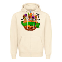 Sandshell Personalized Boy Halloween Candy Zipper Hoodie - texasbilliewilder