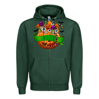Sports Green Personalized Boy Halloween Candy Zipper Hoodie - texasbilliewilder