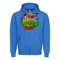 True Royal Personalized Boy Halloween Candy Zipper Hoodie - texasbilliewilder