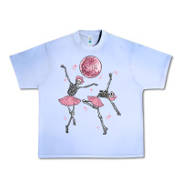 Grape Ice skeleton ballerina Urban Heavy Tee - MaliasSmallBusiness