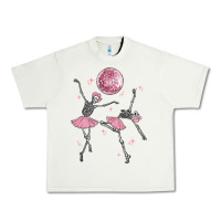 Pistachio skeleton ballerina Urban Heavy Tee - MaliasSmallBusiness