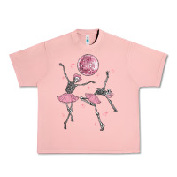 Salmon skeleton ballerina Urban Heavy Tee - MaliasSmallBusiness