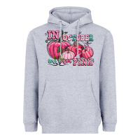 Heather Grey in october we wear pink Heavyweight Hoodie - CowGirlArtShop