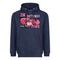 Navy in october we wear pink Heavyweight Hoodie - CowGirlArtShop