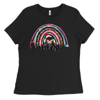 Black western nurse rainbow Ladies Tee - RanaPortraitStore