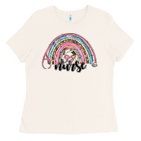 Bone western nurse rainbow Ladies Tee - RanaPortraitStore