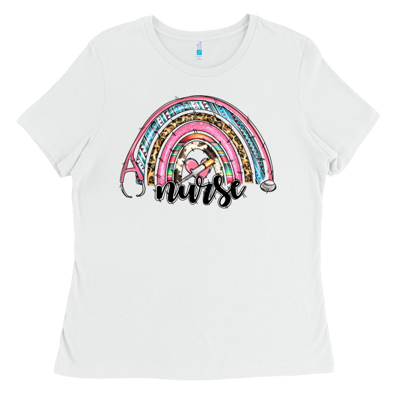 Western Nurse Rainbow Ladies Tee by RanaPortraitStore | Teevron