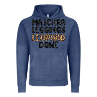 Vintage Denim mascara leopard done Vintage Hoodie - MaliasSmallBusiness