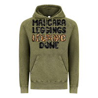 Vintage Olive mascara leopard done Vintage Hoodie - MaliasSmallBusiness
