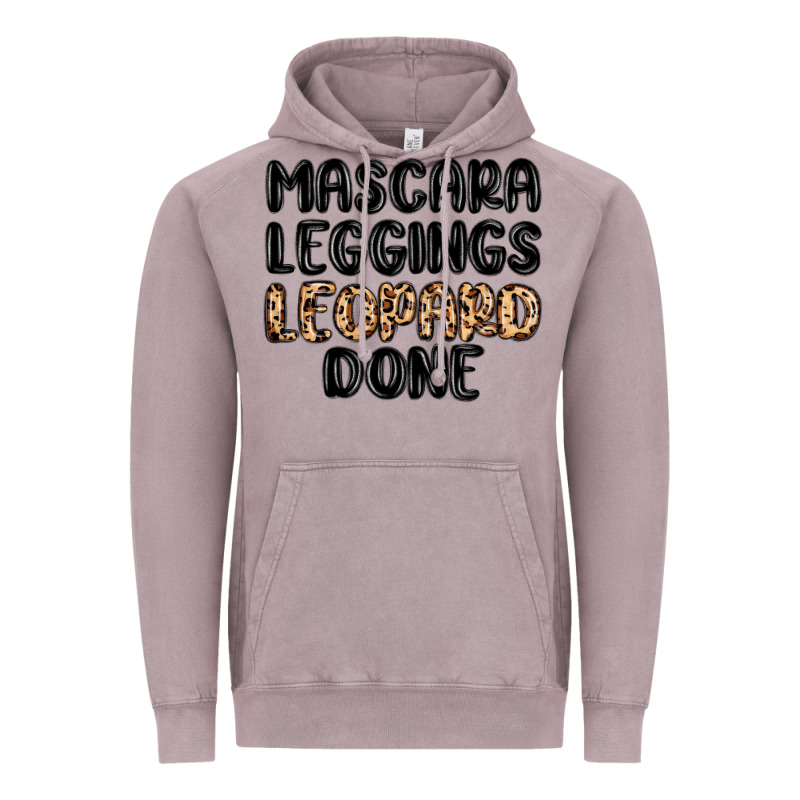 Mascara Leopard Done Vintage Hoodie by MaliasSmallBusiness | Teevron