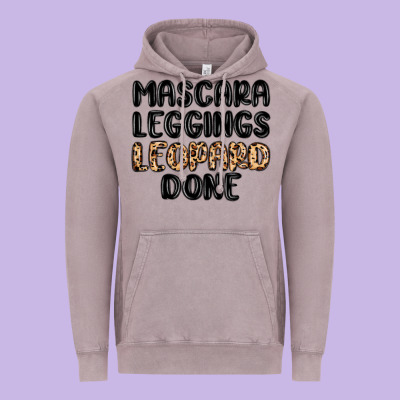 Mascara Leopard Done Vintage Hoodie Designed By Maliassmallbusiness