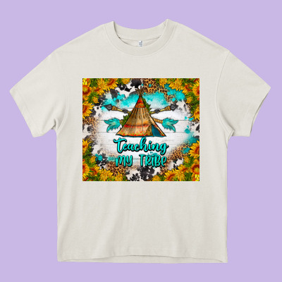 Teaching My Tribe Tumbler Heavy Core Tee Designed By Bundleandbundleshop