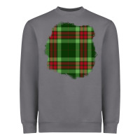Storm Christmas Tartan Patch Heavyweight Sweatshirt - BundleAndBundleShop