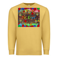 Antique Gold Be kind Premium Sweatshirt - CowGirlArtShop