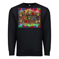 Black Be kind Premium Sweatshirt - CowGirlArtShop