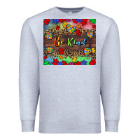 Heather Grey Be kind Premium Sweatshirt - CowGirlArtShop