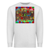 Oatmeal Heather Be kind Premium Sweatshirt - CowGirlArtShop