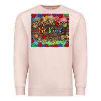 Pale Pink Be kind Premium Sweatshirt - CowGirlArtShop