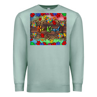Seafoam Be kind Premium Sweatshirt - CowGirlArtShop
