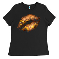 Western Sunflower Lips Ladies Tee | Teevron