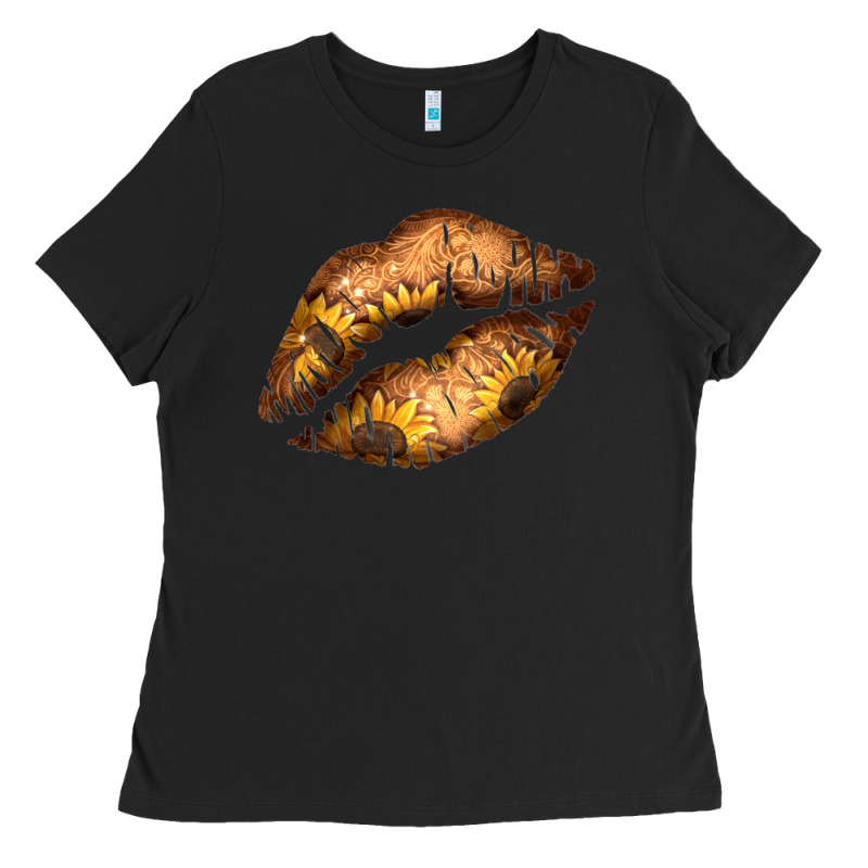 Western Sunflower Lips Ladies Tee by Bettercallsaul | Teevron