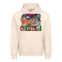 Sandshell Merry Christmas Santa Sleigh Urban Hoodie - FaDigitalArtStudio