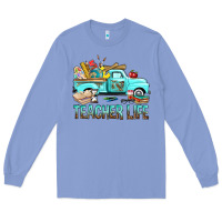 Colony Blue Teacher Life With Truck Long Sleeve Tee - BundleAndBundleShop
