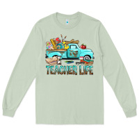 Matcha Teacher Life With Truck Long Sleeve Tee - BundleAndBundleShop