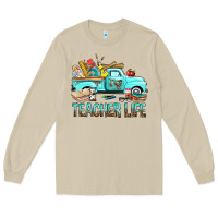 Mushroom Teacher Life With Truck Long Sleeve Tee - BundleAndBundleShop