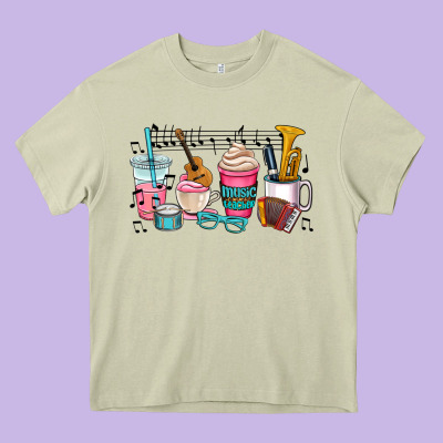 Music Teacher Heavy Core Tee Designed By Adodesignshop
