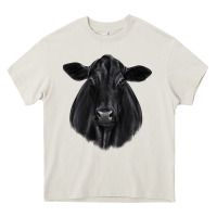 Cream black angus Heavy Core Tee - JahusDesignShop
