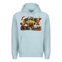 Blue Mist joy to the world Premium Hoodie - CowGirlArtShop