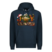 Navy joy to the world Premium Hoodie - CowGirlArtShop