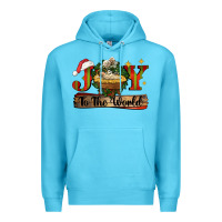Ocean Blue joy to the world Premium Hoodie - CowGirlArtShop