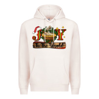 Pale Pink joy to the world Premium Hoodie - CowGirlArtShop